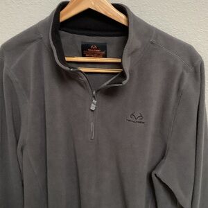 Realtree Gray Quarter-Zip Sweatshirt
